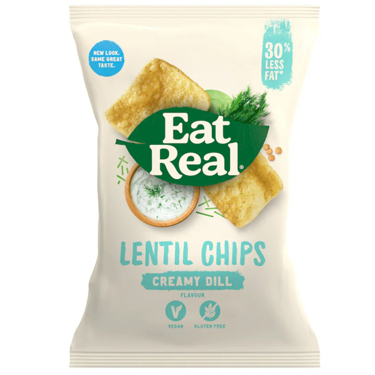 Eat Real Lentil Chips Creamy Dill 95g