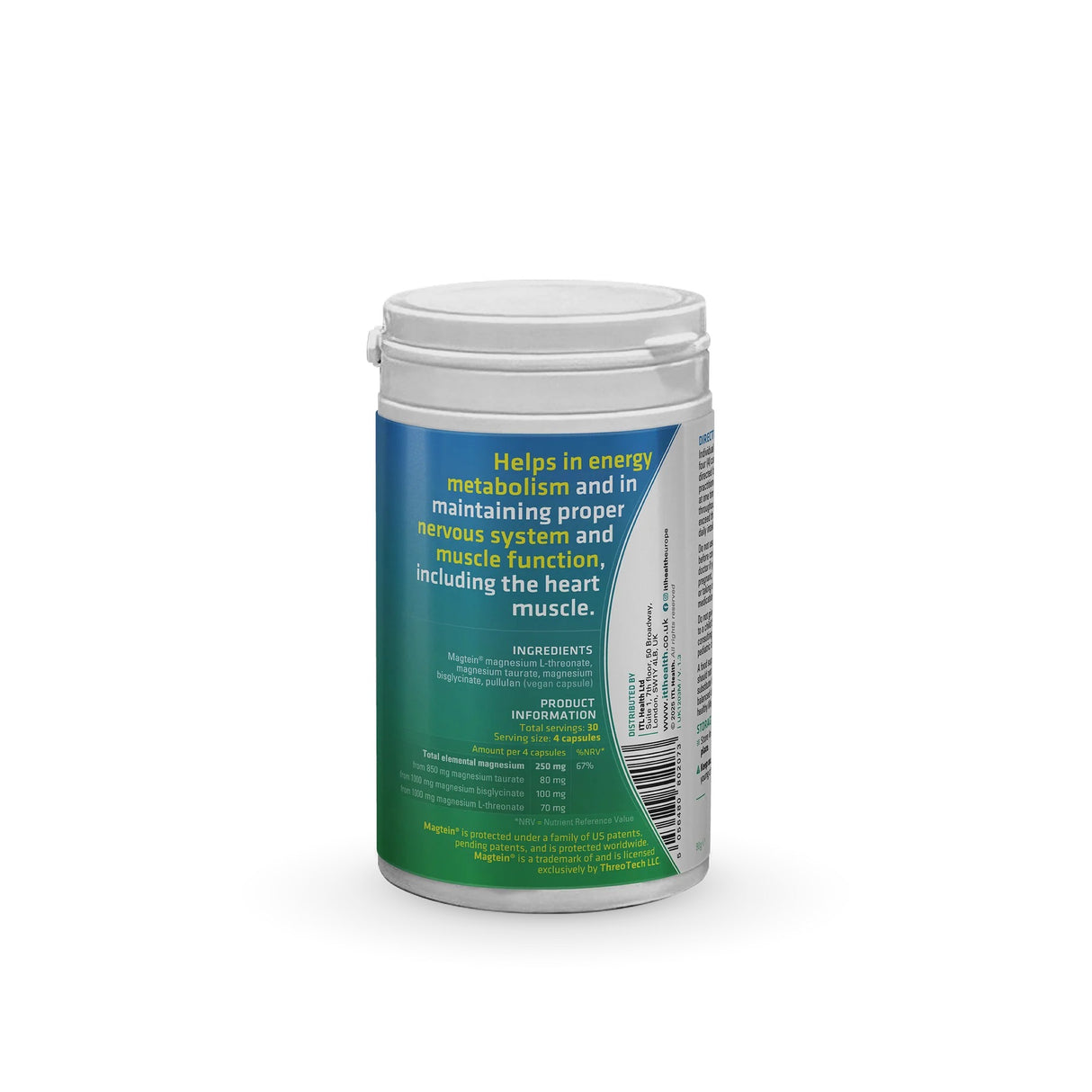 ITL Health MAGtrio Magnesium Taurate, Bisglycinate & Threonate 120's