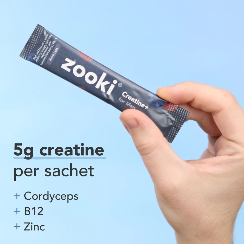 Zooki Creatine For Men Wild Berry 6.78g single sachet