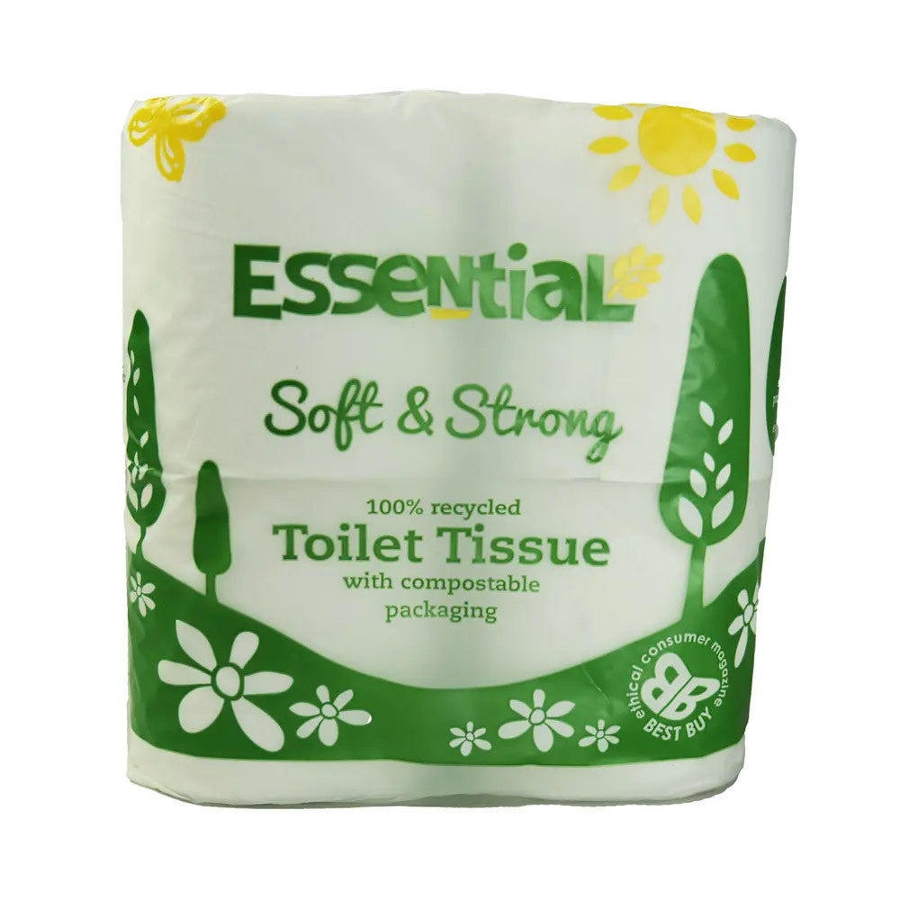 Essential Recycled Toilet Tissue 4 ROLLS