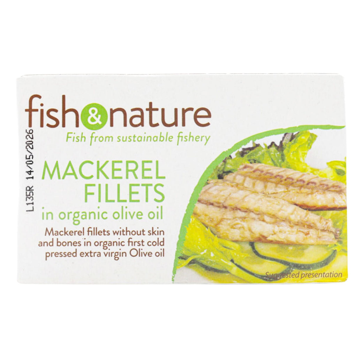 Fish & Nature Mackeral Fillets 125g