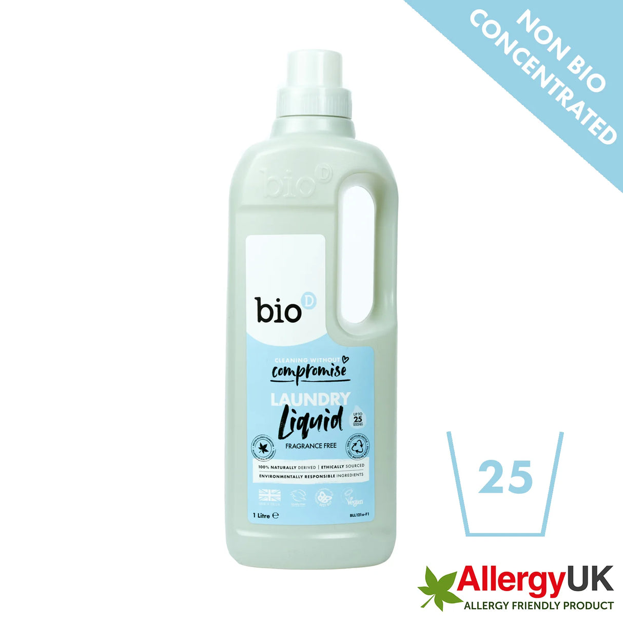 Bio-D Non Bio Laundry Liquid 1Ltr