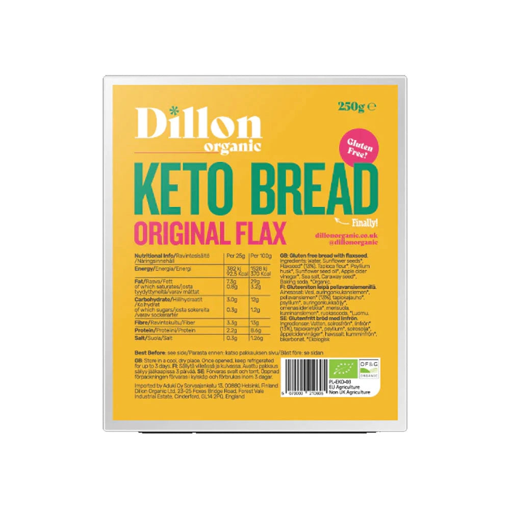 Dillon Org Keto Bread Original Flax 250G