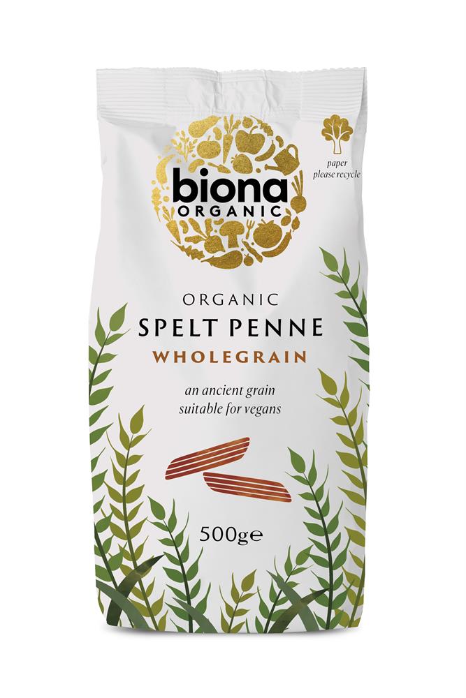 Biona Organic Spelt Penne Wholegrain 500g