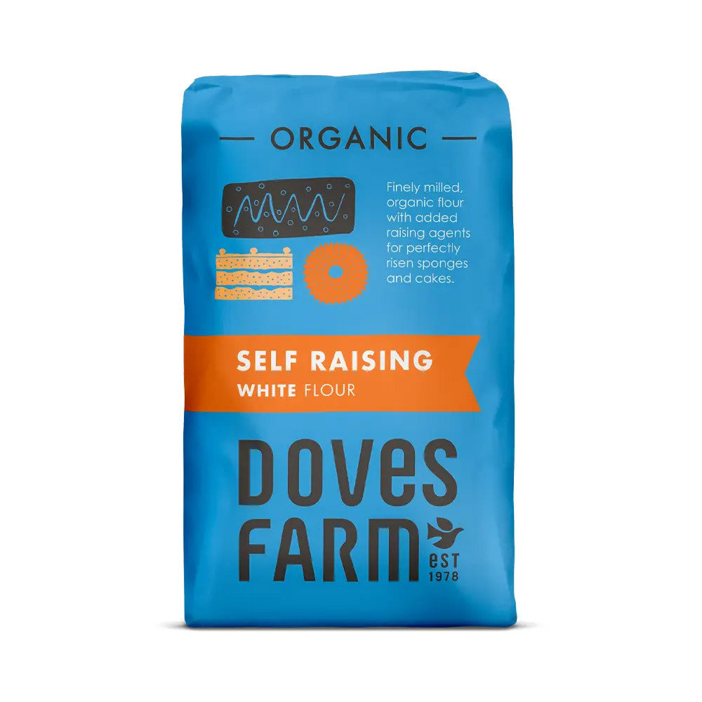 Doves Org White Self Raising  Flour 1kg