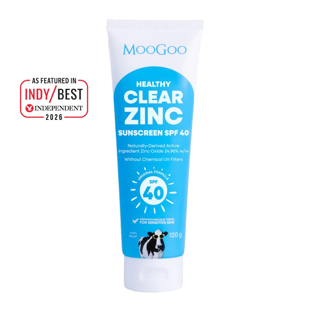 Moo Goo Clear Zinc Sunscreen SPF40 120g