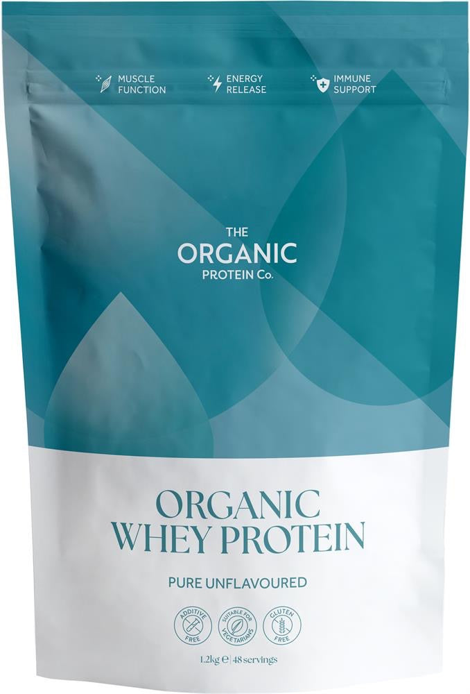 The Organic Protein Co Unflavoured Whey Protein 1.2kg