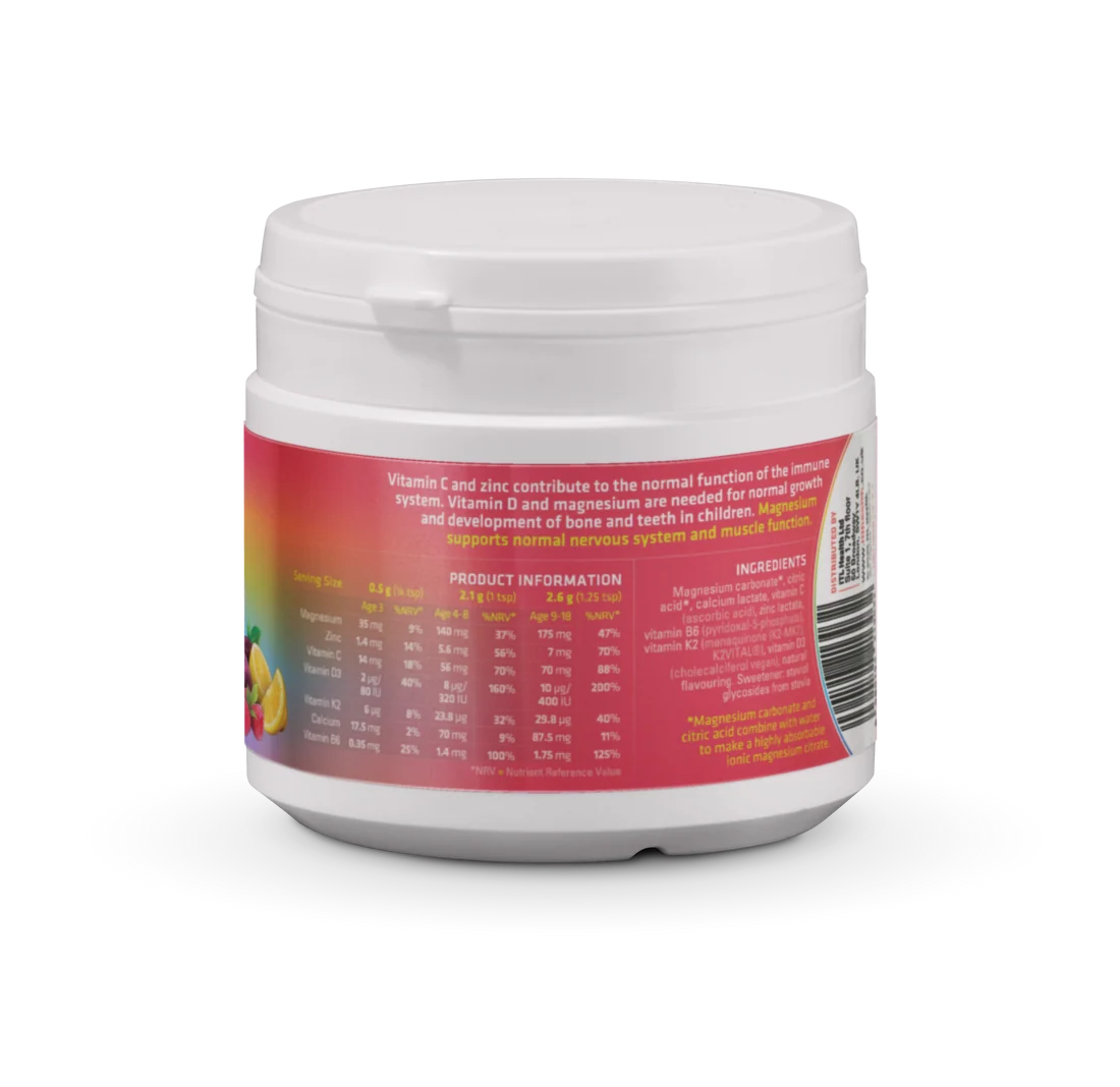 MAG365 Kids Fruit Splash nutrition, ingredients and directions
